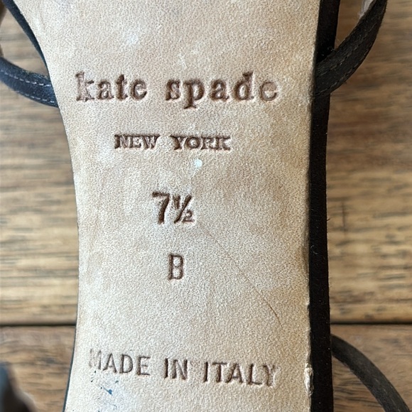 Kate Spade Strappy Heeled Sandals Open Toe Heels Brown Size 7.5 - Picture 9 of 10